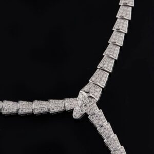 Flowing Circle Snake Necklace for Women – Sterling Silver