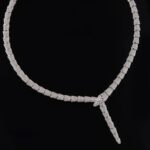 Flowing Circle Snake Necklace for Women – Sterling Silver