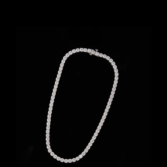 IMPERA JEWELS Hip Hop Moissanite Iced-Out Tennis Chain for Men