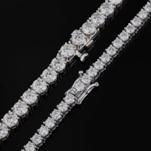 mens moissanite chain necklace best quality