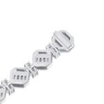 Moissanite Octagon Mix Cut Tennis 8mm Bracelet