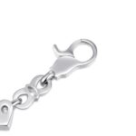 Moissanite Radiant Hearts Entwined 8mm Bracelet