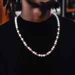 12mm Plain Gold Cuban Link Chain with Moissanite Clasp