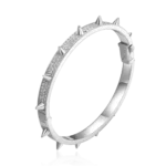 Luxury Spike Bangle Moissanite 7mm Bracelet