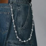 Luxury Moissanite Skull Dice Chain & Wallet Chain