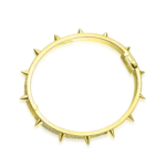 Luxury Spike Bangle Moissanite 7mm Bracelet