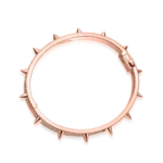 Luxury Spike Bangle Moissanite 7mm Bracelet