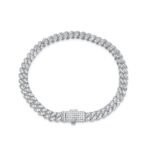 Moissanite Micro Round Cut Cuban Link Bracelet – 6mm