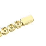 Elegant Moissanite Cushion-Cut Clustered Tennis Bracelet – 7mm