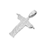 Micro Moissanite Cristo Redentor Pendant