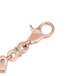 Moissanite Radiant Hearts Entwined 8mm Bracelet