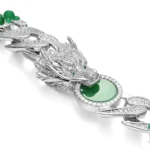 WONG Ⅱ Ridge Iced Jade Beads 15mm Cuban Chain Necklace