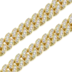 Moissanite Micro Round Cut Cuban Link Bracelet – 6mm