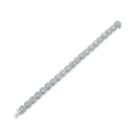 Luxury Baguette Clustered Moissanite Bracelet – 8mm