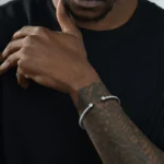 Heartstone 3mm Moissanite Multiple Spring Tennis Bangle Bracelet