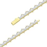 Moissanite Iced Divine Rosary Necklace gold