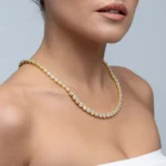 7mm Moissanite Cushion-Cut Cluster Tennis Chain