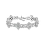 Moissanite Luminous Clover Signature Bracelet - White Diamond