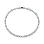 7mm Moissanite Heart-Shaped Cluster Tennis Chain