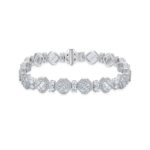 Moissanite Octagon Mix Cut Tennis 8mm Bracelet