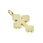 Luxury Round Cut Bottoni Moissanite Cross Pendant