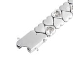 Luxury Twinkle Heart Moissanite Bracelet – 9mm