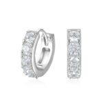 Elegant Moissanite S925 Classic Hoop Earrings