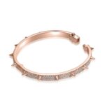 Luxury Spike Bangle Moissanite 7mm Bracelet