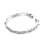 Luxury Spike Bangle Moissanite 7mm Bracelet