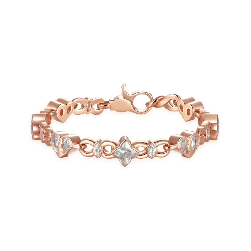 694149FF-E4BD-4256-AF55-79B4CEE84F55_1_201_a Moissanite Radiant Hearts Entwined 8mm Bracelet