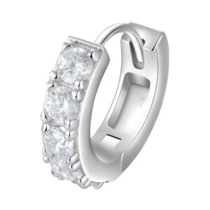 Elegant Moissanite S925 Classic Hoop Earrings