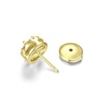 Premium Moissanite S925 Halo Round Cut Stud Earrings