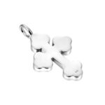 Luxury Round Cut Bottoni Moissanite Cross Pendant