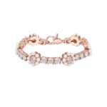 9mm Moissanite Flora Pearl Tennis Bracelet