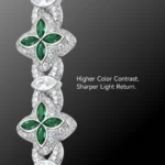 Classic Moissanite Luminous Clover Bracelet