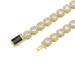 7mm Moissanite Cushion-Cut Cluster Tennis Chain