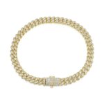 Moissanite Micro Round Cut Cuban Link Bracelet – 6mm