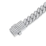 Moissanite Micro Round Cut Cuban Link Bracelet – 6mm