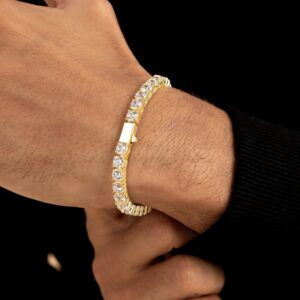 Moissanite Fully Iced Tennis Bracelet – 5mm