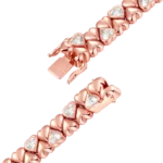 Luxury Twinkle Heart Moissanite Bracelet – 9mm