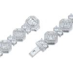 Moissanite Octagon Mix Cut Tennis 8mm Bracelet