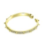 Luxury Spike Bangle Moissanite 7mm Bracelet