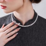 7mm Moissanite Heart-Shaped Cluster Tennis Chain