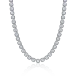 7mm Moissanite Cushion-Cut Cluster Tennis Chain