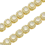 7mm Moissanite Cushion-Cut Cluster Tennis Chain