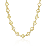 Moissanite Marquise Cut Mix Bottoni Cross Link Chain – 12mm