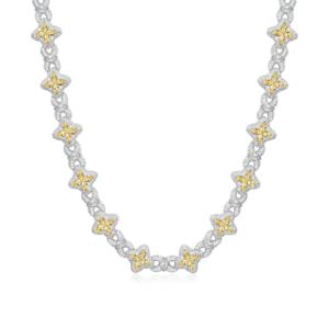 Moissanite Luminous Clover Necklace & Wallet Chain