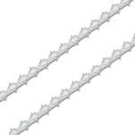 Moissanite Iced Divine Rosary Necklace white