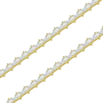 Moissanite Iced Divine Rosary Necklace gold