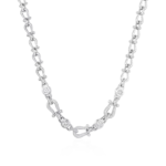 Moissanite Horseshoe Fortune Crypto Necklace